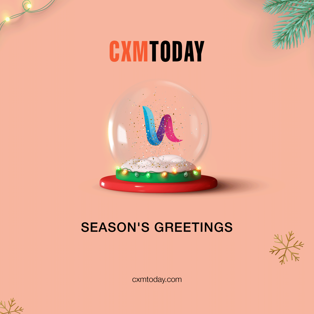 CXM_Today's tweet photo. We wish all our valued partners a happy holiday season. With your continuous support and co-operation, we marked a successful year at CXM Today. Here we are, looking ahead at yet another inspiring year for the CX community.

#holidayvibes #festive https://t.co/ZHBAfHTnp7