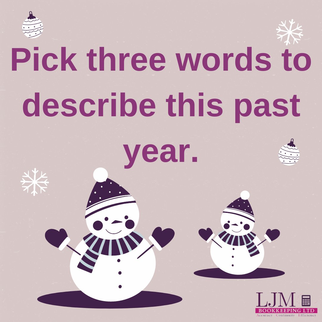 It's Christmas Eve! We'd love to hear how you would describe this year in just 3 words!

Here's how I would describe it: Busy, Challenging, Growth

#peterboroughbookkeeper #crowlandbookkeeper #yearinreview #christmas #santa #bookkeeper #bookkeeping