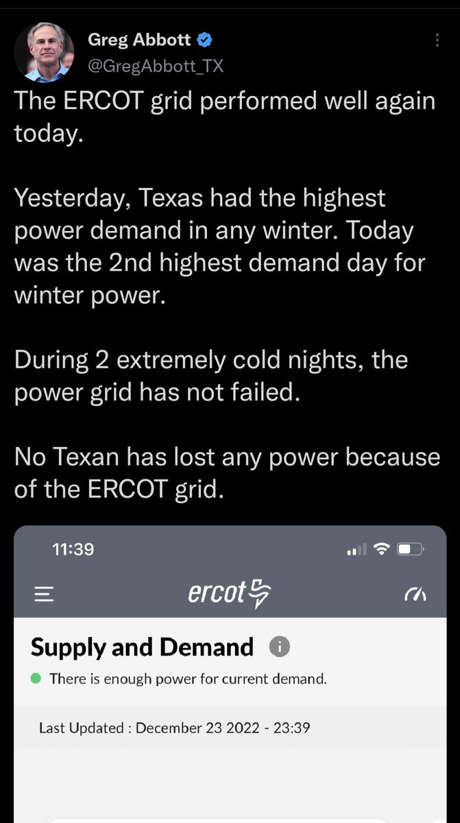 jvrjava's tweet photo. @DinerOpinion @shelbywebb @HoustonChron @GovAbbott Weird, Gov abbott just did a victory lap barely an hour ago... I guess this is winning smh. https://t.co/lJYbffypzb