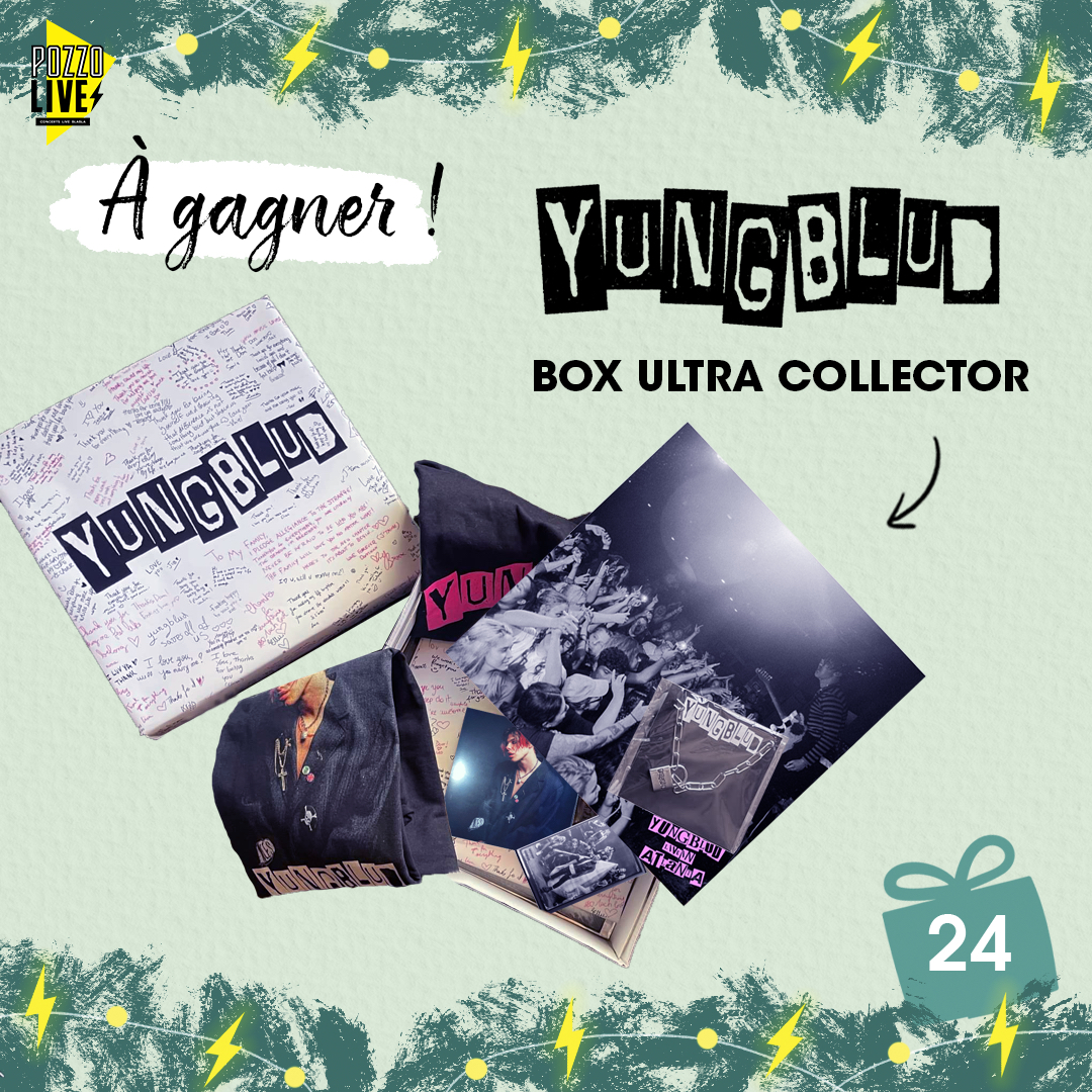 PozzoLive's tweet photo. 🎄 CALENDRIER - JOUR 24 🎅

A gagner: 

Box ULTRA collector @yungblud 💿 : collier, vinyles, cassette...

Pour participer:
⚡ Abonne toi + RT
⚡ Double tes chances en remplissant le formulaire:
https://t.co/ac7CTLd4Sc

Merci à @Polydor🎁 https://t.co/edcXqyw6WI