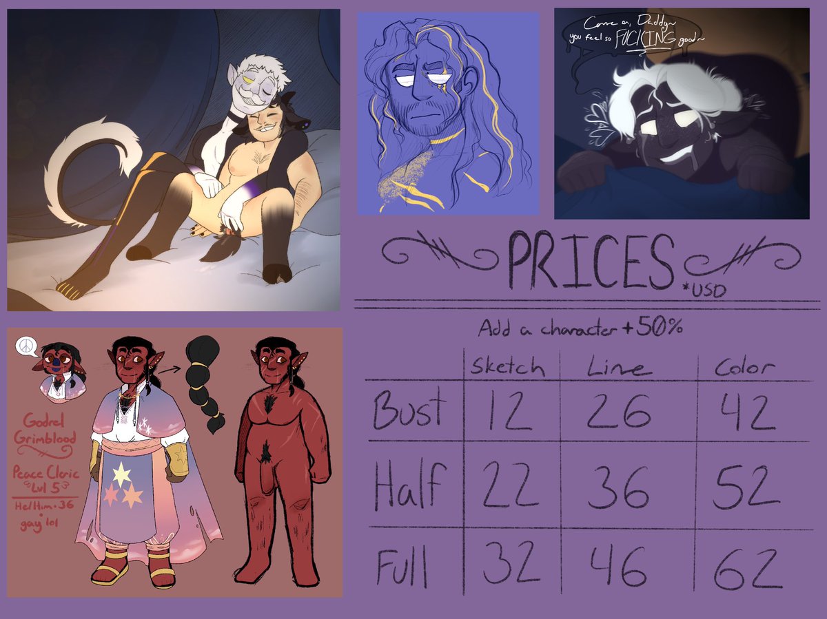 Solar_Smut's tweet image. Reposting my commission info!
-
DM about specifics or things not listed here!
-
I use Venmo, PayPal, Kofi, and Cashapp!