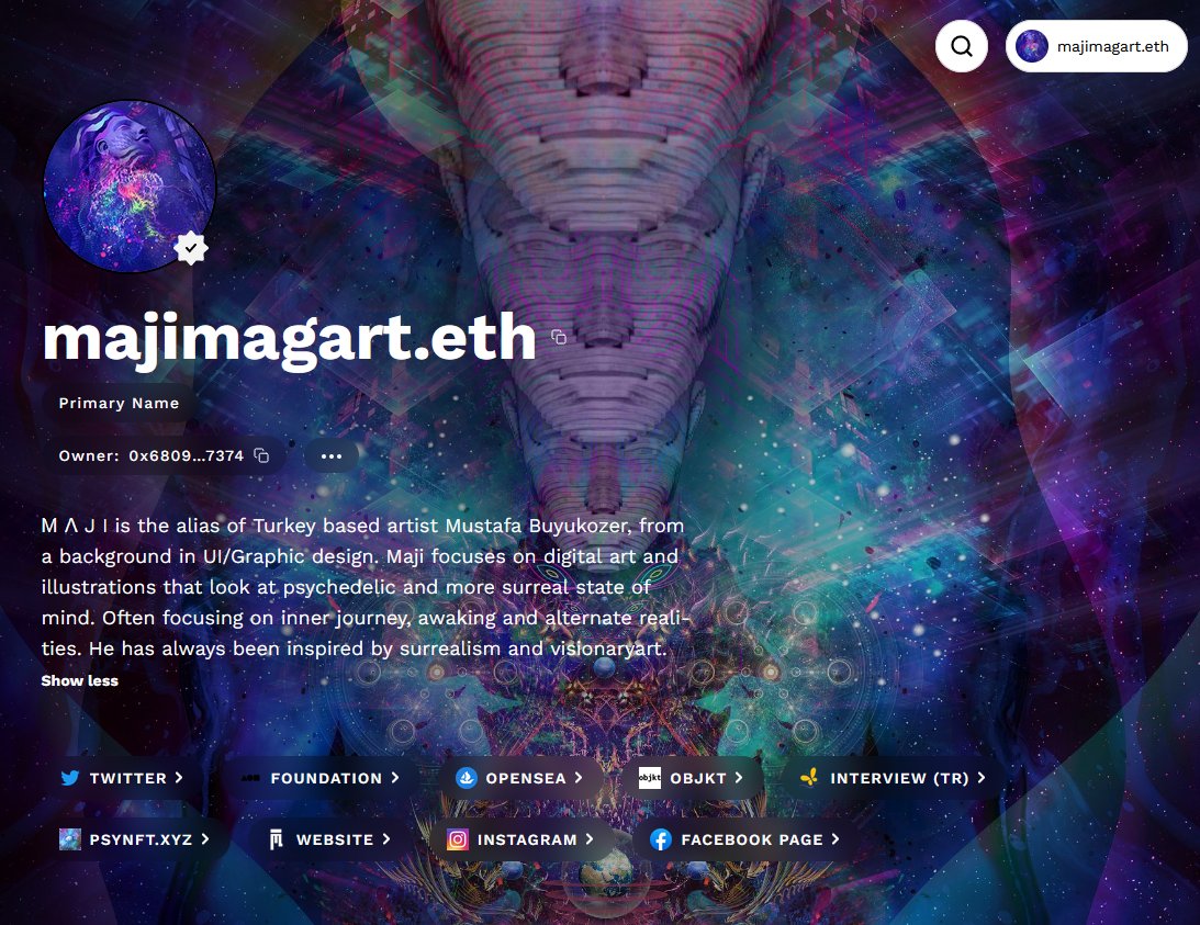 majimagart's tweet photo. Here is my #ethdotco profile 😍with easy to use and functional features! Nice to be able to see my NFTs and links together.. Thank you @ethdotco for creating this great platform🤍🚀 
👇
https://t.co/tmngAY3Haa

#ethco #NFTartist https://t.co/mlUD0fSWTL