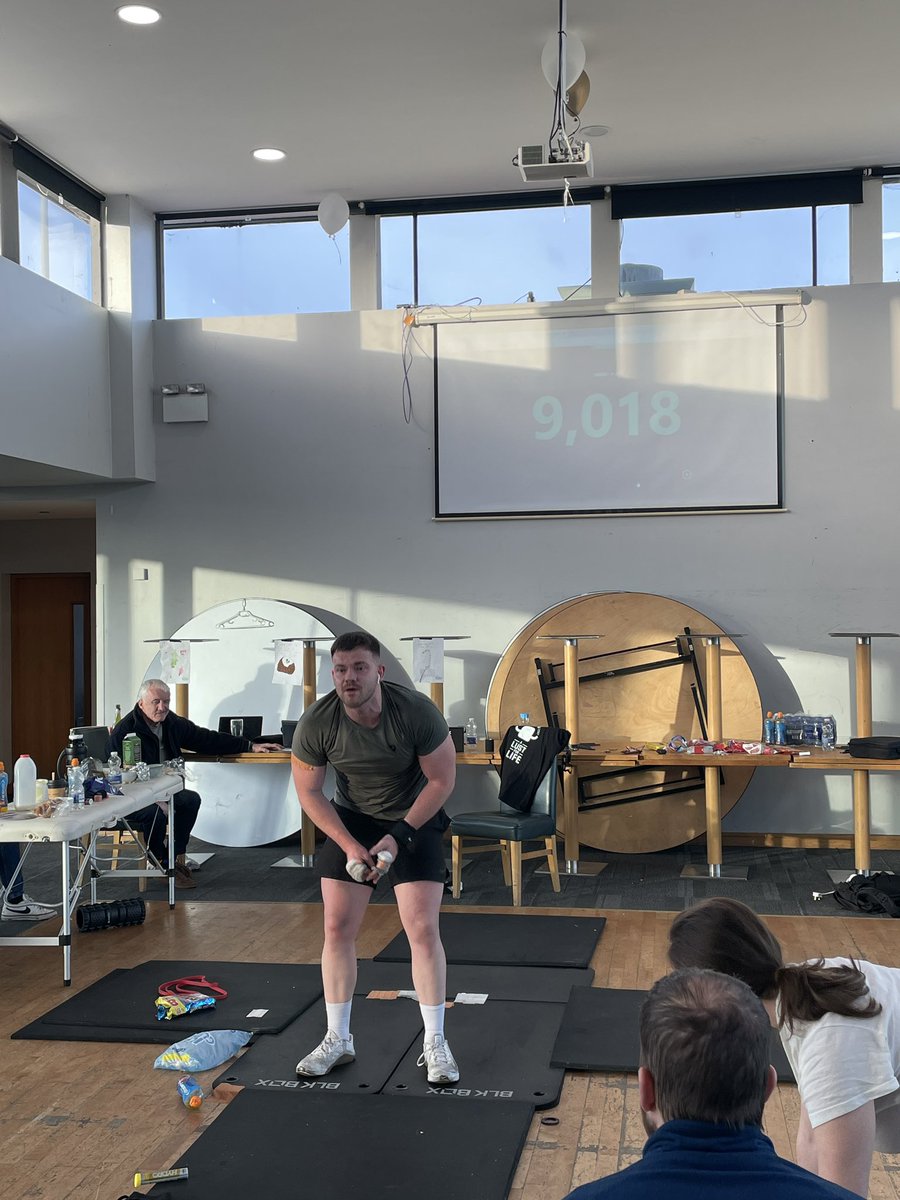 joeykavan's tweet photo. @rte we have a #WorldRecord just about to be broken for the most burpees achieved, and all proceeds raise going to suicide charity https://t.co/sYLsQ5lg63