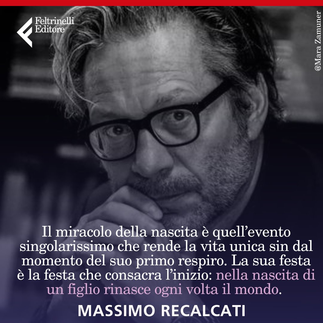 feltrinellied's tweet image. "Il miracolo della nascita è il miracolo del nuovo che accade nello stesso. Nella ripetizione uniforme della vita che ci consuma, la nascita è quel taglio che riapre la vita alla vita. È il “Sì!” che vince sul “No!”.
#MassimoRecalcati @repubblica #24dicembre