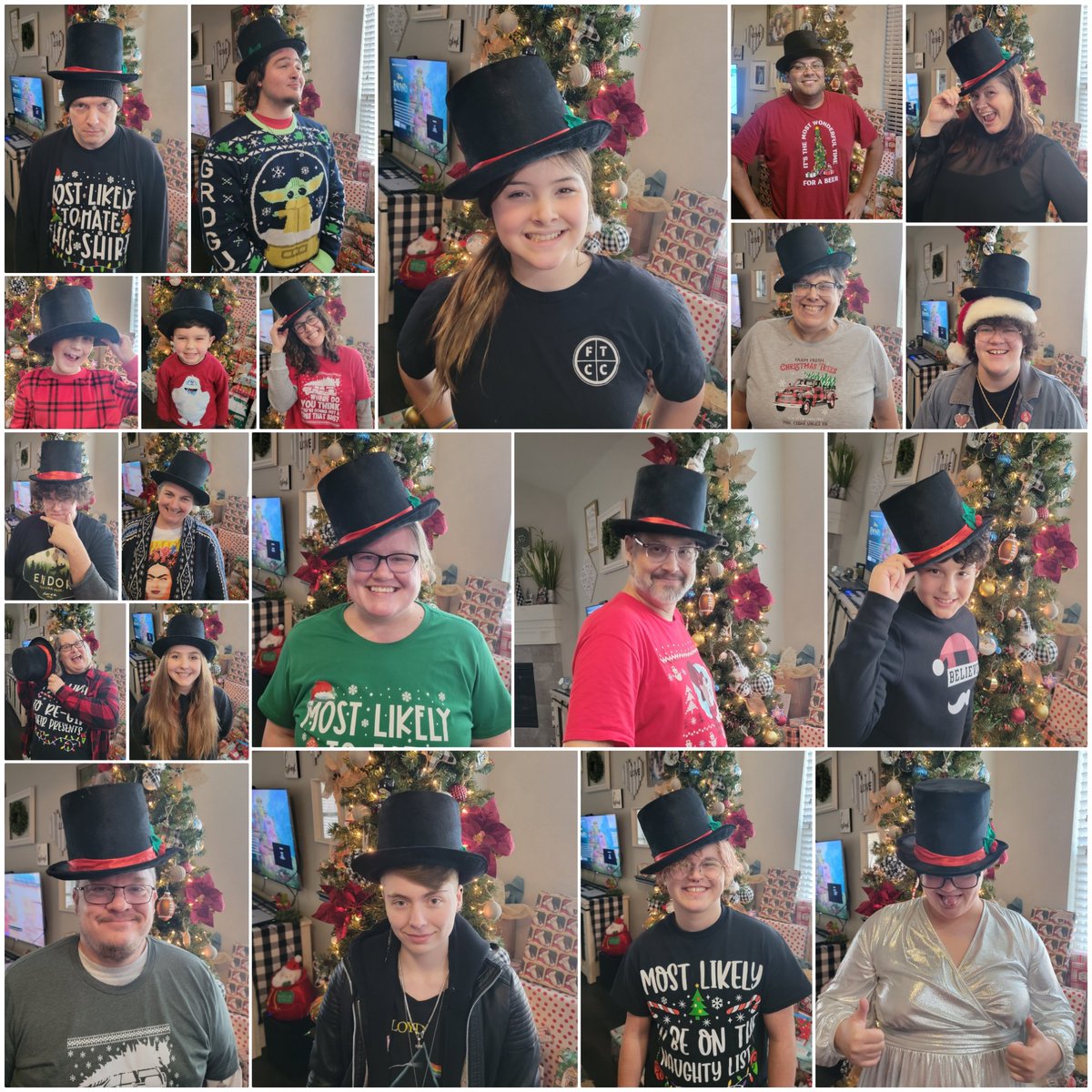 trekker21's tweet photo. Family Christmas Eve Eve in Melissa, Tx!! #Family #FrostysHat #Christmas #Christmas2022 #FamilyChristmas #Holidays #HomeForTheHolidays #HoHoHo #Celebration #RockingAroundTheChristmasTree #ChristmasTree https://t.co/MEyDoxj6SE