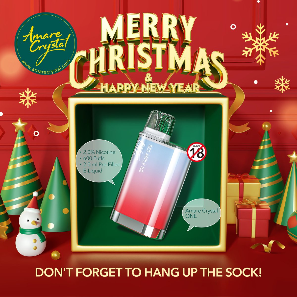 AmareCrystal's tweet photo. Stars are shining,May Santa Claus come to you with joys and happiness!
#merrychristmas #santa #vape #amarecrystal#skecrystal600puffs #skevape #crystalbar #skevape #SKEcrystalDUO #crystal #bar #vape #puffs #disposable #bestflavours #health #nicotine #illegal #ukvape #usdisposable https://t.co/C0aiLIxIBu
