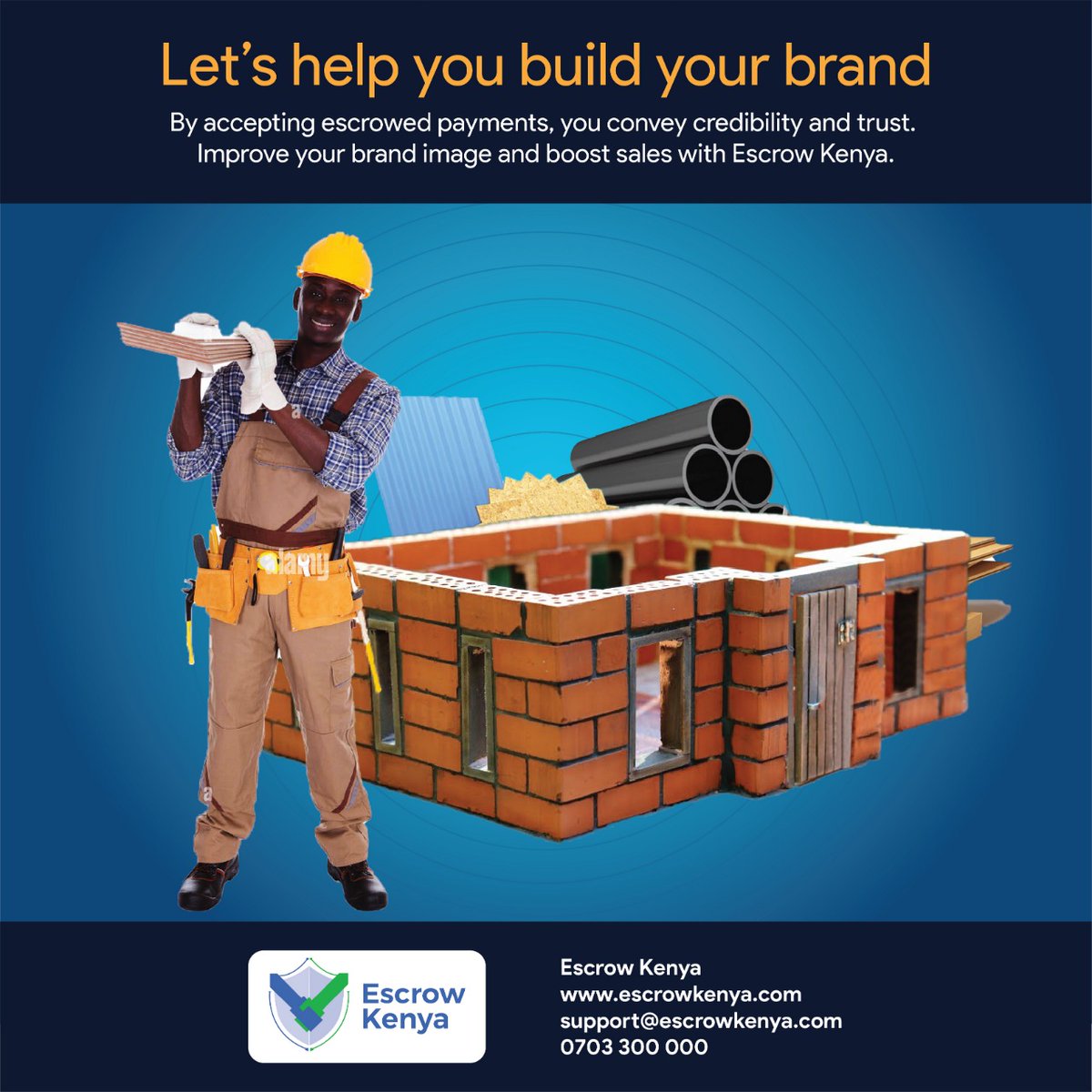 escrowkenya's tweet photo. By accepting escrowed payment, you convey credibility and trust. Improve your brand image and boost sales with https://t.co/Q9RjDnS5EY. https://t.co/bchFDTapEz