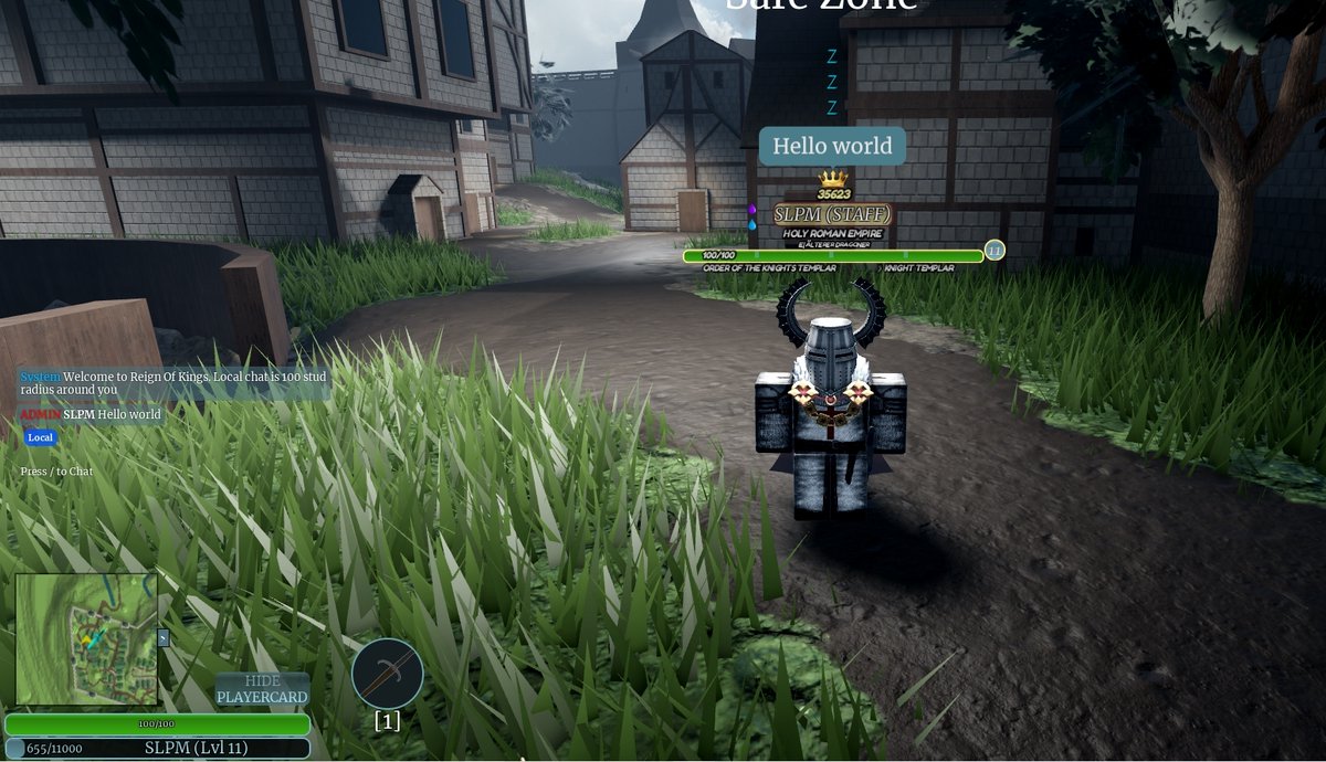 LasoorGaming's tweet photo. Reign Of Kings has been updated! New visual updates to chat, player tags, and mini map. Also upgraded the map and chat functionality! #ROBLOX #ROBLOXDEV #ReignOfKings #PinnedGamesStudio https://t.co/8VpS6f0sqb