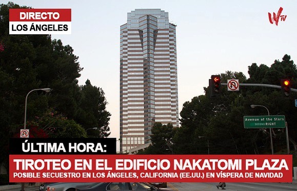🔴 ÚLTIMA HORA | Los Angeles / California
Varias unidades de policía se dirigen al Nakatomi Plaza por un informe de disparos.
Según fuentes internas todo parece indicar que podría tratarse de un secuestro el día de #Nochebuena  

Seguiremos informando ➡️ bit.ly/3poLiFP