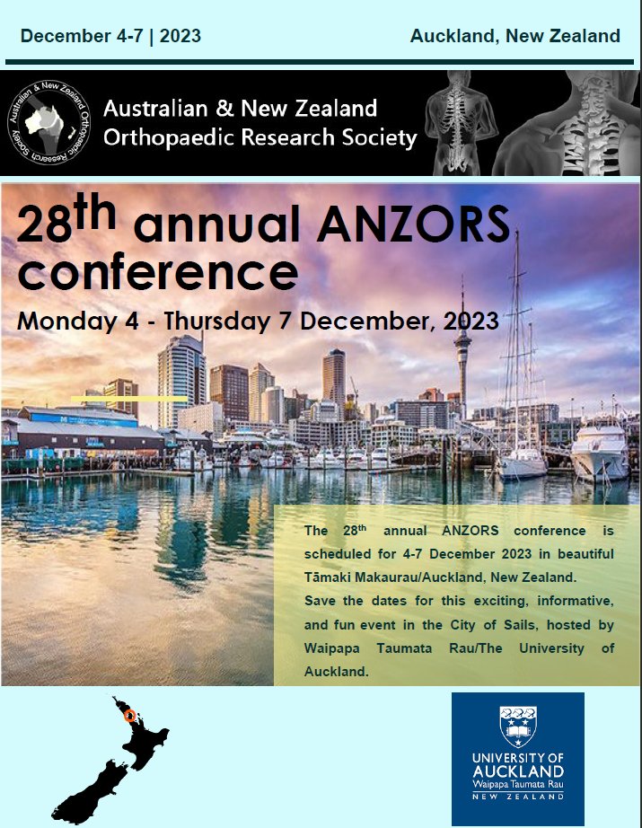 Wishing all of our members and their families a happy holiday season 🎄 We look forward to catching up with you all in Auckland next year for the 28th annual ANZORS conference!