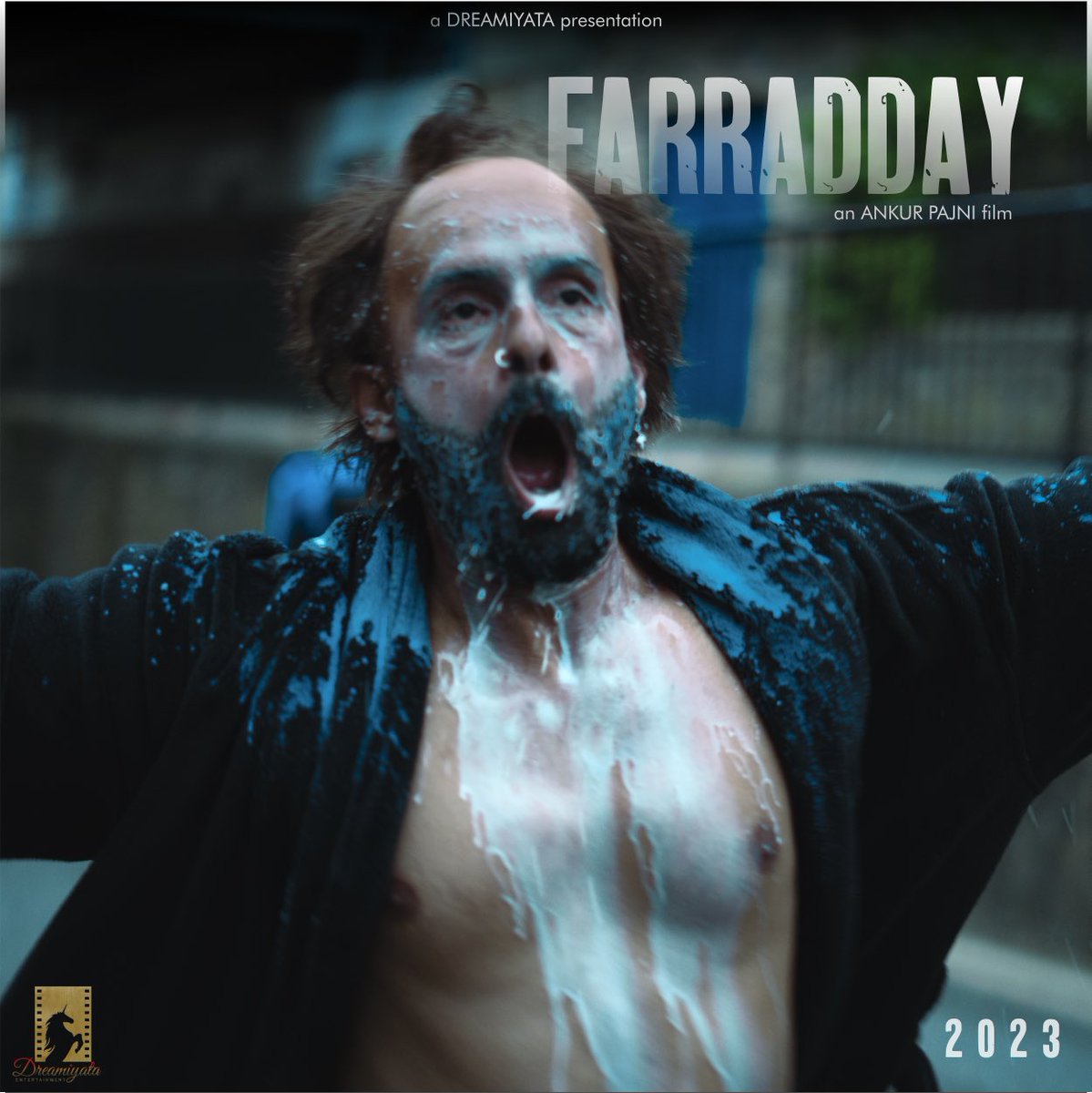 manish_zais's tweet photo. First Look poster of #Farradday, featuring @_ravidubey Something big is about to come after the #MatsyaKand
A @Dreamiyata production, the film is produced by @sargun_mehta and #RavieDubey.
Directed by #AnkurPajni.
#December2023 release. https://t.co/SeAXyvAd3R