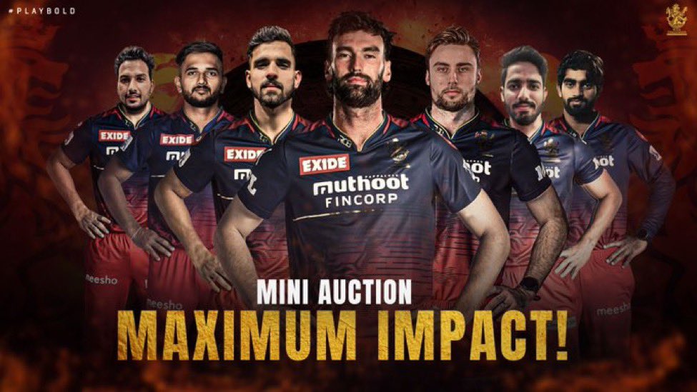 Malolan Rangarajan (@malolanr) on Twitter photo Clear goal of finishing higher on the table. 
Continuation of a process where decision making is an informed combo of expert wisdom, scouting intel & data. 
Opportunity to introduce a new scouting vertical. 
Outstanding team effort. 
<a href="/RCBTweets/">Royal Challengers Bengaluru</a> #IPL2023Auction #PlayBold Clear goal of finishing higher on the table. 
Continuation of a process where decision making is an informed combo of expert wisdom, scouting intel & data. 
Opportunity to introduce a new scouting vertical. 
Outstanding team effort. 
<a href="/RCBTweets/">Royal Challengers Bengaluru</a> #IPL2023Auction #PlayBold