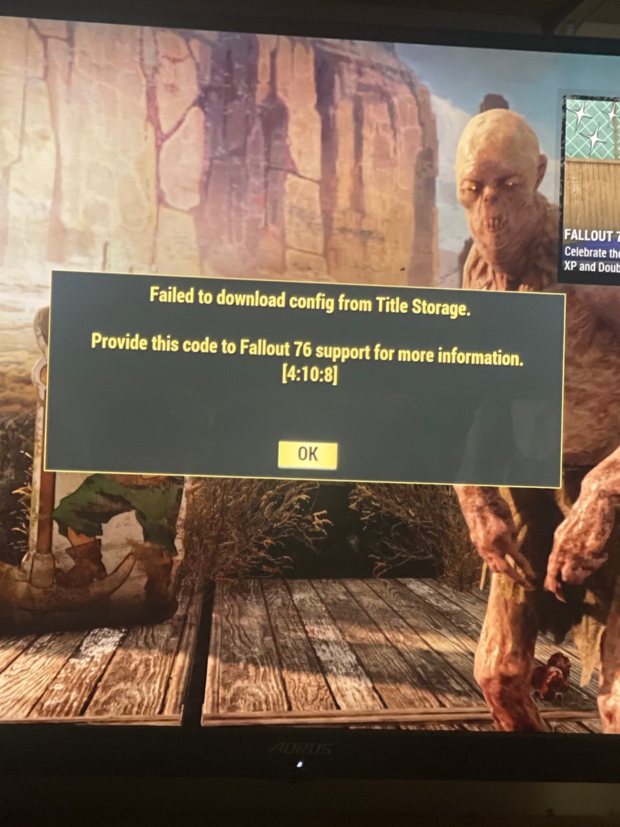 EthanShearman's tweet photo. @BethesdaSupport hey guys what’s going on both me and a mate keep getting this https://t.co/afpFZXw2OG