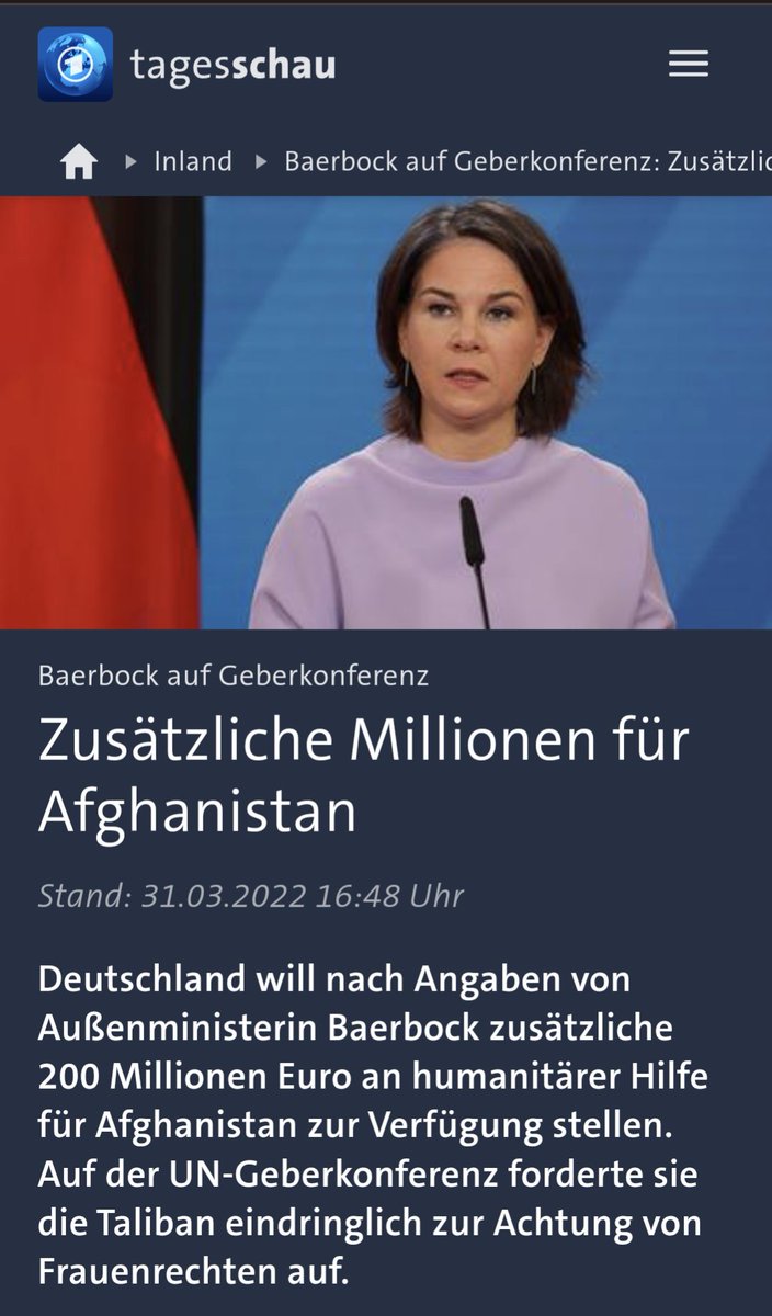 Es konnte wahrlich niemand ahnen, dass ausgerechnet die Taliban Frauenrechte missachten würden, als Annalena Baerbock ihnen 200 Millionen Euro deutsches Steuergeld überwies.