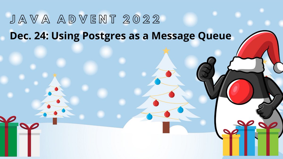 JavaAdvent's tweet image. #Databases are no message queues, or are they?

@rafaelcodes' looks into this topic in his article "Using #Postgres as a Message Queue".

Check it out on #javaadvent22: javaadvent.com/2022/12/using-…