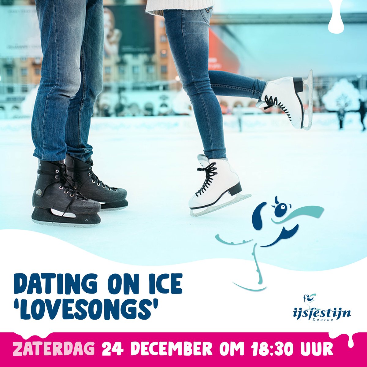 ijsfestijn's tweet photo. 𝗩𝗮𝗻𝗮𝘃𝗼𝗻𝗱 𝗯𝗶𝗷 𝗵𝗲𝘁 𝗜𝗷𝘀𝗳𝗲𝘀𝘁𝗶𝗷𝗻: Dating on Ice 'Lovesong'

Speciaal op kerstavond is onze ijsbaan open voor  𝗮𝗹𝗹𝗲𝗲𝗻𝘀𝘁𝗮𝗮𝗻𝗱𝗲 𝟯𝟬+-𝗲𝗿𝘀, 𝘄𝗲𝗱𝘂𝘄𝗲𝘀 𝗲𝗻 𝘄𝗲𝗱𝘂𝘄𝗻𝗮𝗮𝗿𝘀, 𝗴𝗲𝘀𝗰𝗵𝗲𝗲𝗷𝗲𝗻 𝘄𝗶𝗳𝗸𝗲𝘀 𝗲𝗻 𝗸è𝗿𝗲𝗹𝘀! https://t.co/1YAHBpGqg1