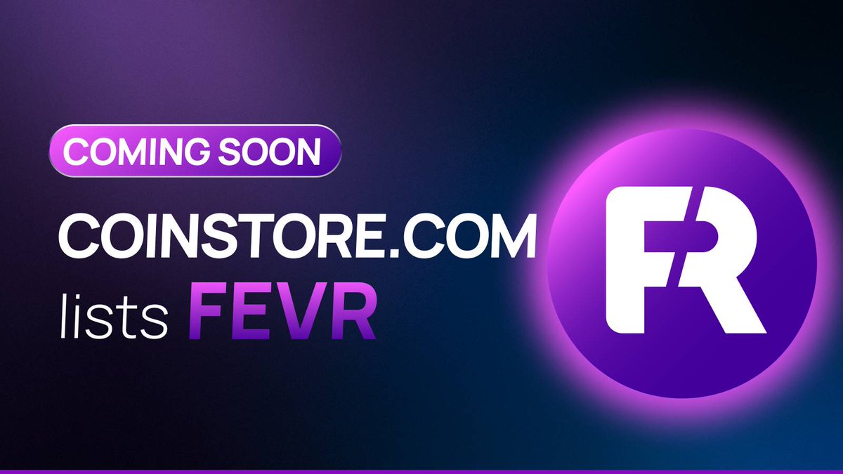 CoinstoreExc's tweet photo. 🚀NEW TOKEN COMING SOON TO COINSTORE

Let's welcome the $FEVR Token @realfevr coming soon.

👀Watch this space to learn more about the project.👇👇👇

🌏 https://t.co/cfBbWHaXf1 

#Cryptocurrency #Crypto #ComingSoon #FEVRtoken #FEVR #DeFi https://t.co/AaTdYbAlE4