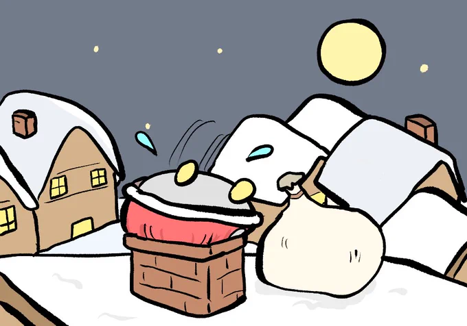 クリスマスのちゃんぺんサンタさん 