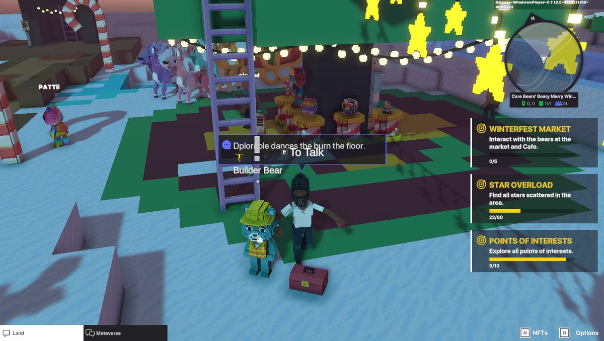 Dpl0rable's tweet photo. @TheSandboxGame @carebears I found a @carebears blue construction worker in Merry Beary Winterfest! 👷🐻 #SeasonsGreetingsTSB https://t.co/qEFVLS9efB