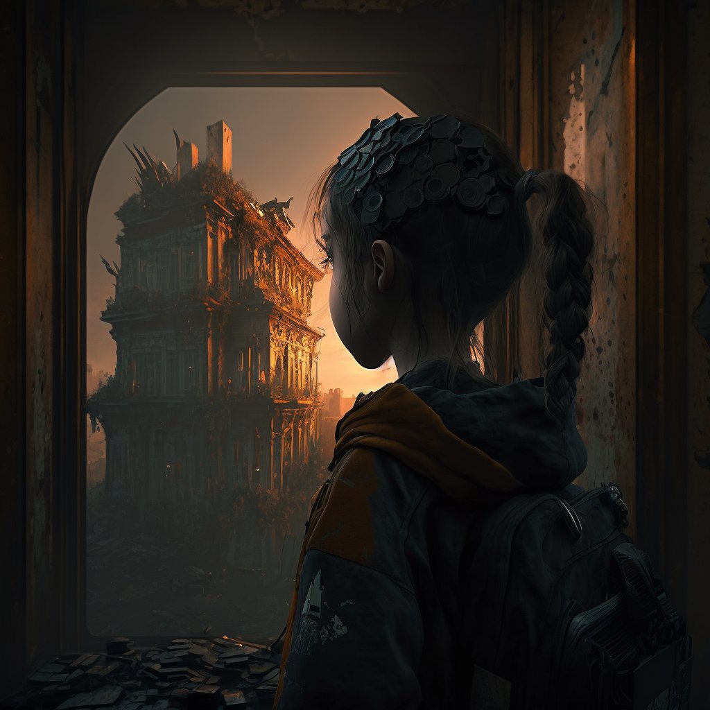 ydf's tweet photo. The saga of a young girl of the evil in the ruin cityscape
#midjourney https://t.co/w2GLEYnRNB