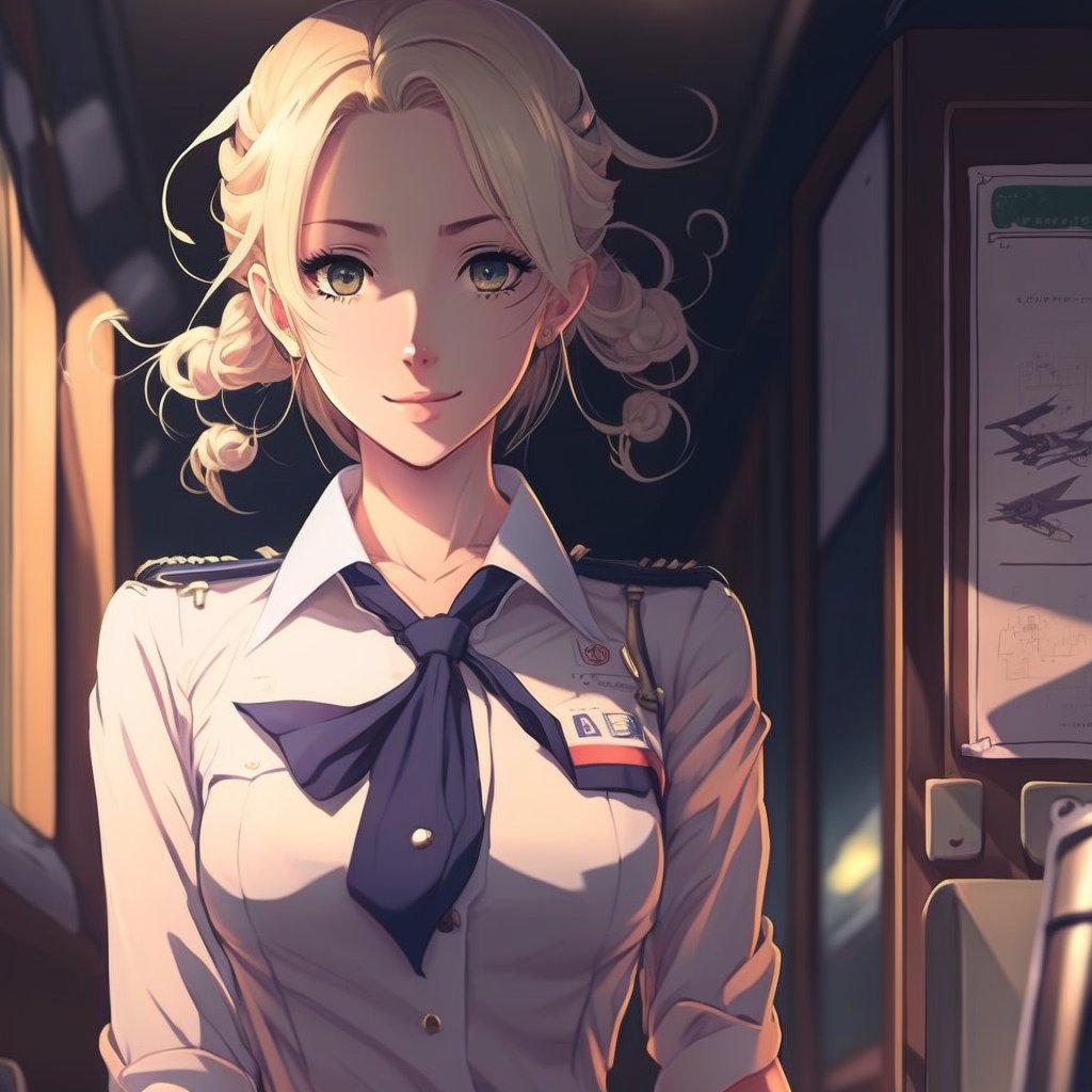 ydf's tweet photo. flight attendant is classy, neat, beautiful, and gives off pheromones at night
#midjourney https://t.co/aEKLbcodjK