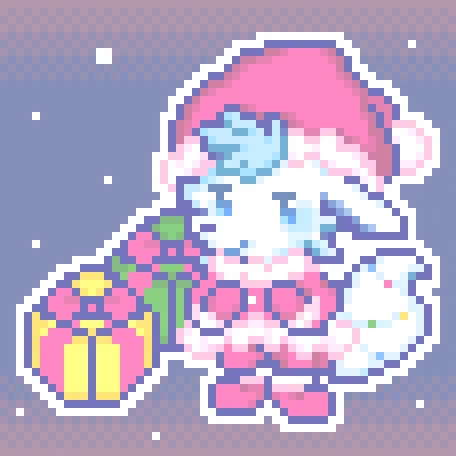 星降る聖夜(みづきさん のキャラクター、シリウスくんのファンアートです) #pixelart #fanart 
