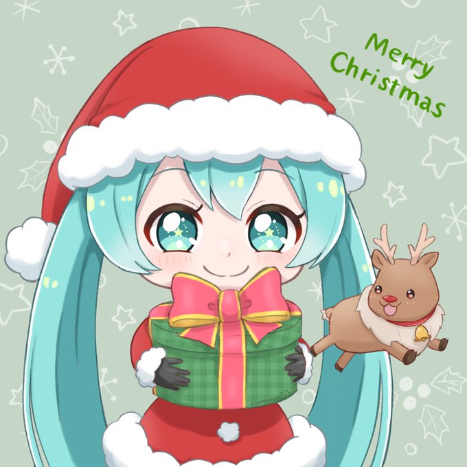 #初音ミク #クリスマス ミクサンタからプレゼントです良いクリスマスを 