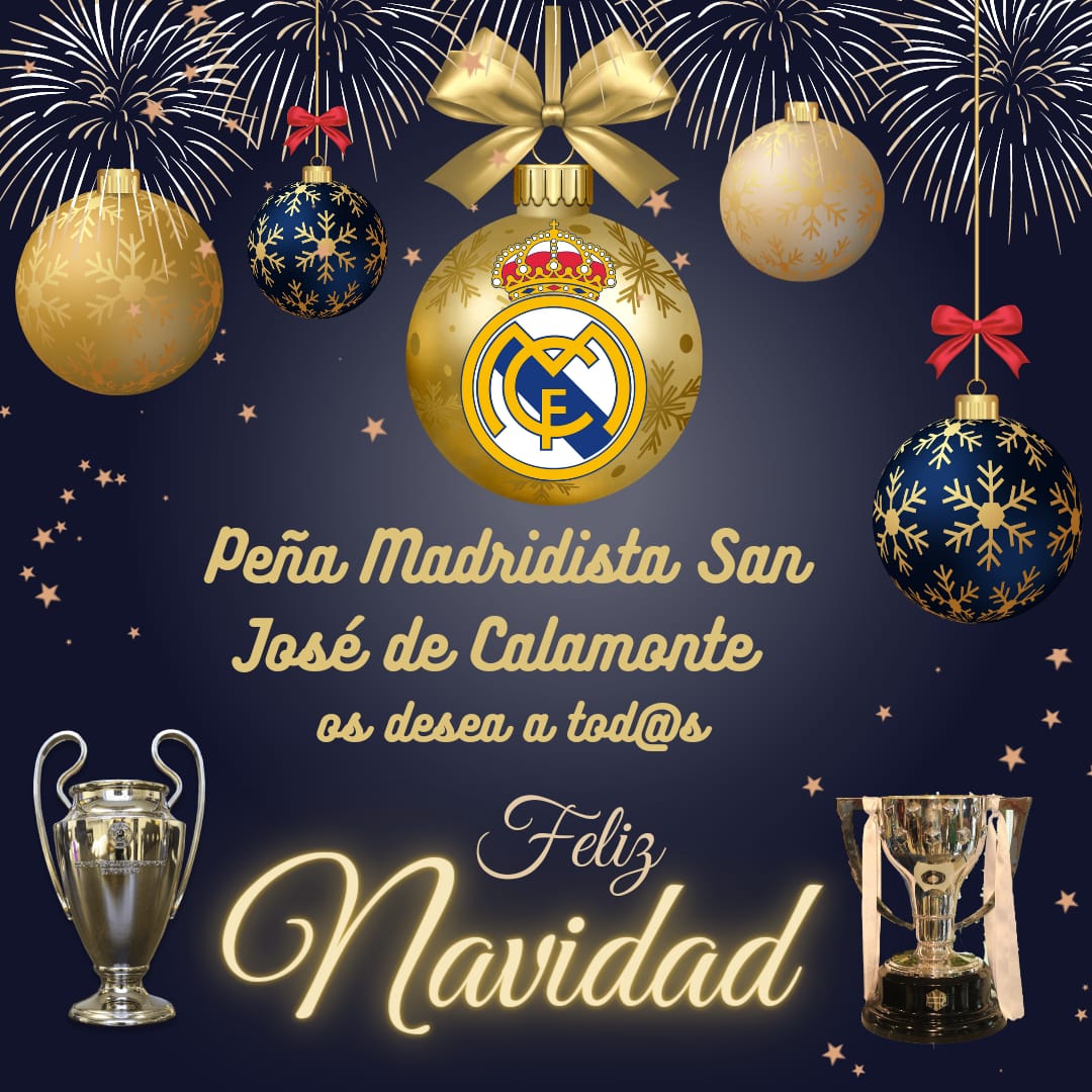 La Peña Madridista San José de Calamonte os desea a tod@s una muy FELIZ NAVIDAD