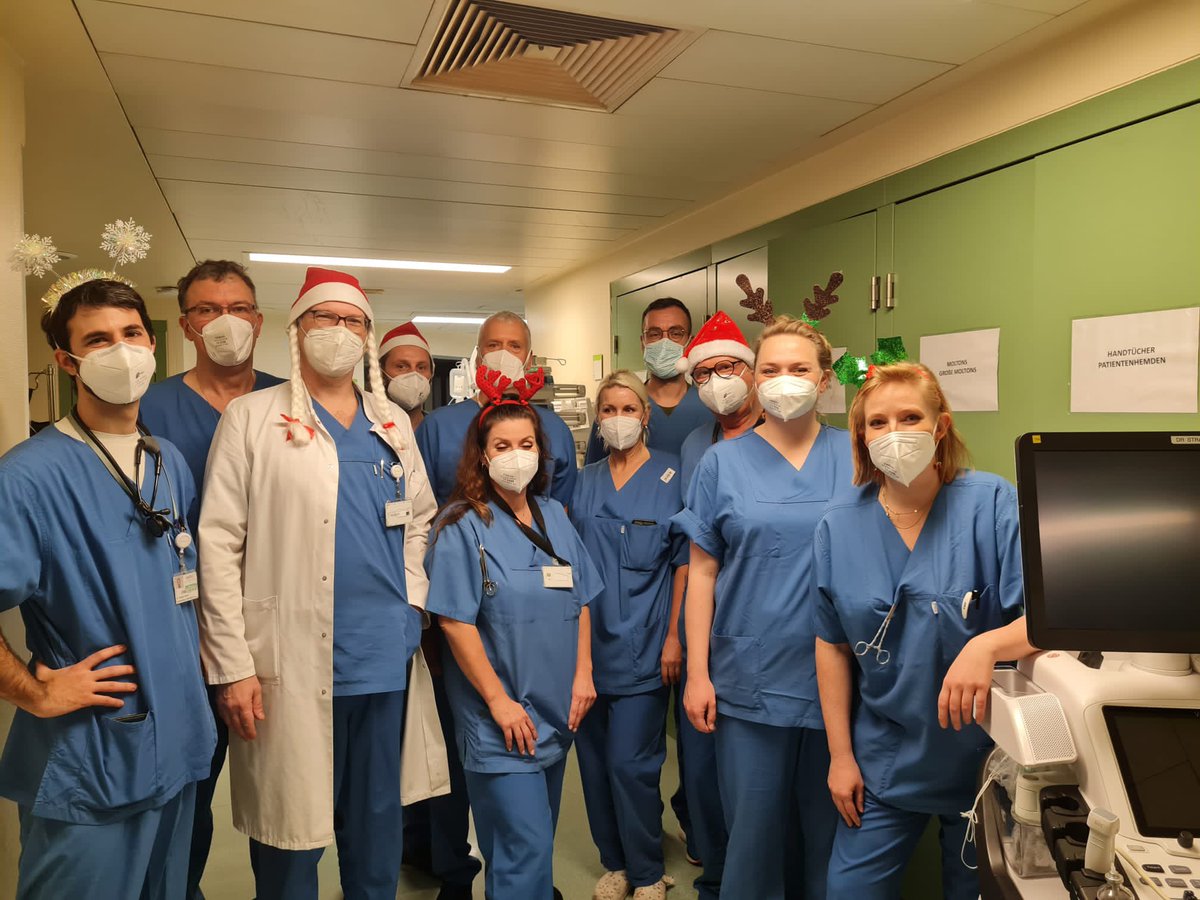 NMerke's tweet photo. Merry Xmas 🎄 from #ICUcrew & of course from DrStrange after some #echofirst even today! Sending good vibes to all patients and families all over the 🌎 https://t.co/oesaQiKAk7
