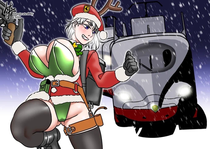 昨今はクリスマスプレゼントも新幹線で運ぶ時代です。 