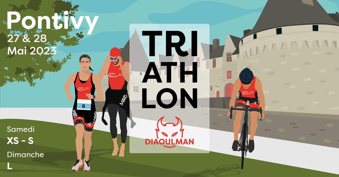🔴DIAOULMAN⚫️

 Voici l’affiche officielle du "DIAOULMAN" 2023 qui se tiendra à Pontivy les 27 et 28 mai prochains ! 👹

📆 RDV MARDI 27 DÉCEMBRE POUR L’OUVERTURE DES INSCRIPTIONS 🏊🏼🏃🏼🚴🏼‍♂️

Notre site pour en apprendre davantage : diaoulman.assoconnect.com 👹
#triathlon