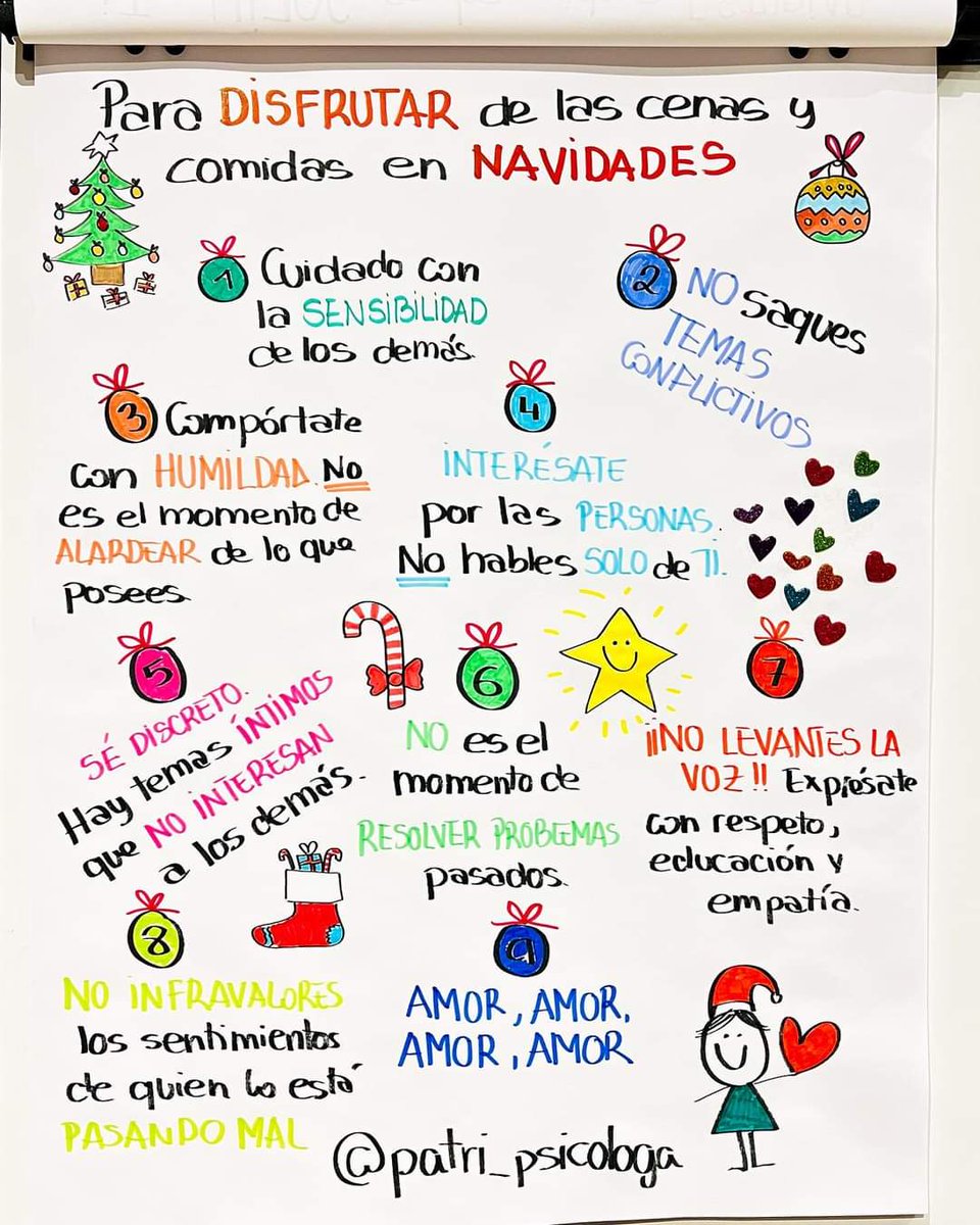 fatimasantanaps's tweet photo. Mi compi @patri_psicologa, nos recuerda que para disfrutar de las comidas y cenas de Navidad... https://t.co/xNsnv366ev
