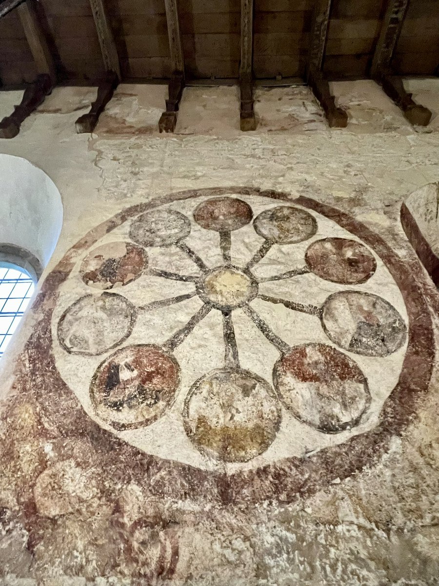 St Mary’s Church, Kempley #gloucestershire 

C12th #medieval wall paintings discovered in I872 hidden behind whitewash on the walls.

#heritagehiker #england #kemply #church #churchcrawling #medieval #norman #heritage #history #explore 
 #wallpaintingwednesday