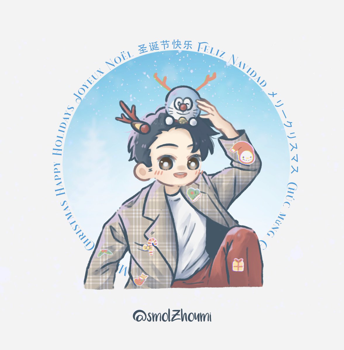 smolZhoumi's tweet photo. ❄️🦌 https://t.co/jfQvF9bnyq