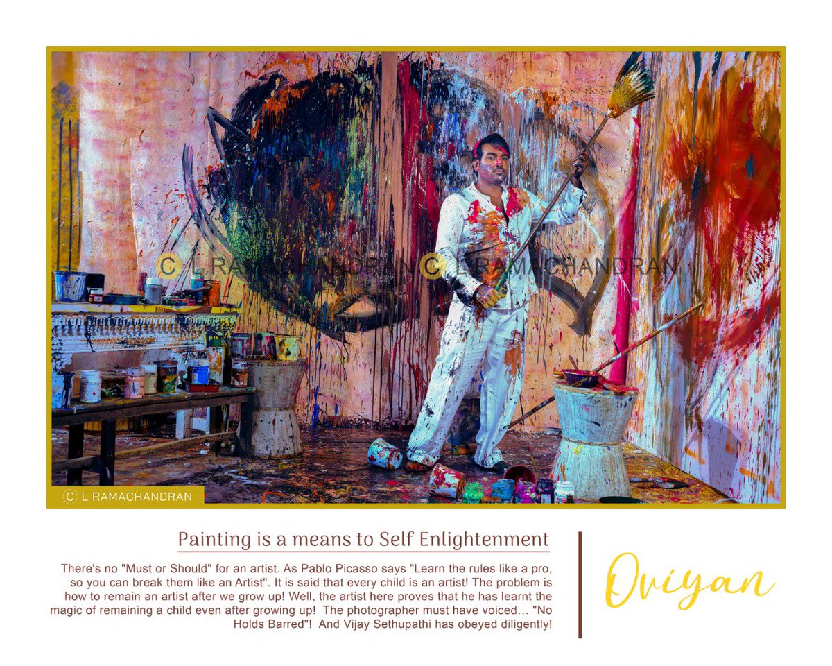 Glad 🙂 unveiling these colourful pics of Makkal Selvan @VijaySethuOffl shot by Photographer @lramachandran for a calendar themed #TheArtist 🎨 Available on : store.lramachandran.com bit.ly/store-lramacha… @vijayabalaji26 @editorsiddharth @iam_LVM @jaisk @proyuvraaj