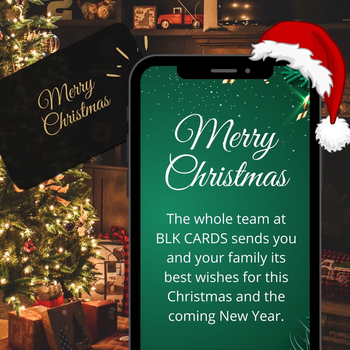 BLKcards's tweet photo. Merry Christmas and happy holidays 🎅🎄

Best wishes from everyone at #BLKCARDS

https://t.co/SvThxIuPPF

#blk #nfc #linkinbio #digitalbusinesscards #nfccards #nfctags #contactless #gift #free #mobileapps #logo #brand #freeapps #digitallife #digitalbusinesscard https://t.co/5mUdY6N32R