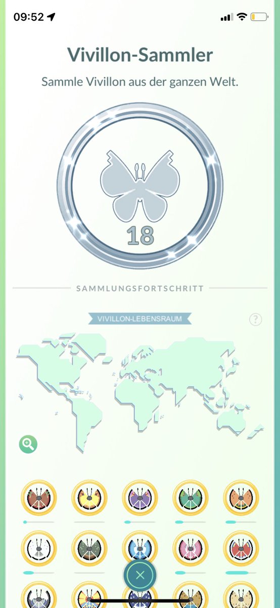 Finally 🥰 thanks to all the people around the world who helped me to get all the gifts 🎁 #Vivillon #PokemonGo