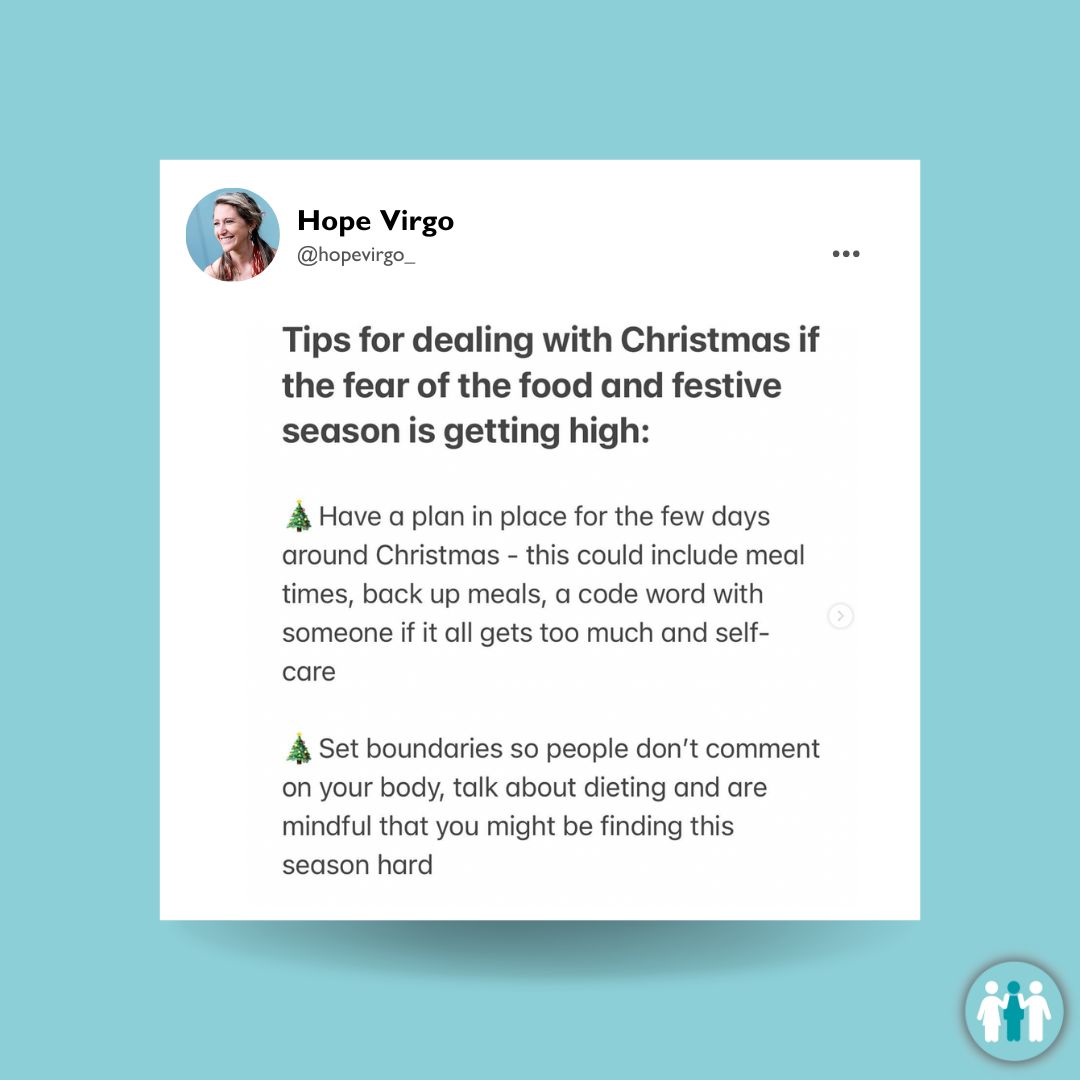 triggerhub_'s tweet photo. 🎄🎄🎄 Tips for dealing with The Holidays if the fear of food and the festive season consumes you.

Share, like and comment - you never know who might need to read these 💙

Repost from @HopeVirgo 🤗

#eatingdisorderrecovery #eatingdisorderawareness #eatingdisordercommunity https://t.co/A6t7SuMGd0