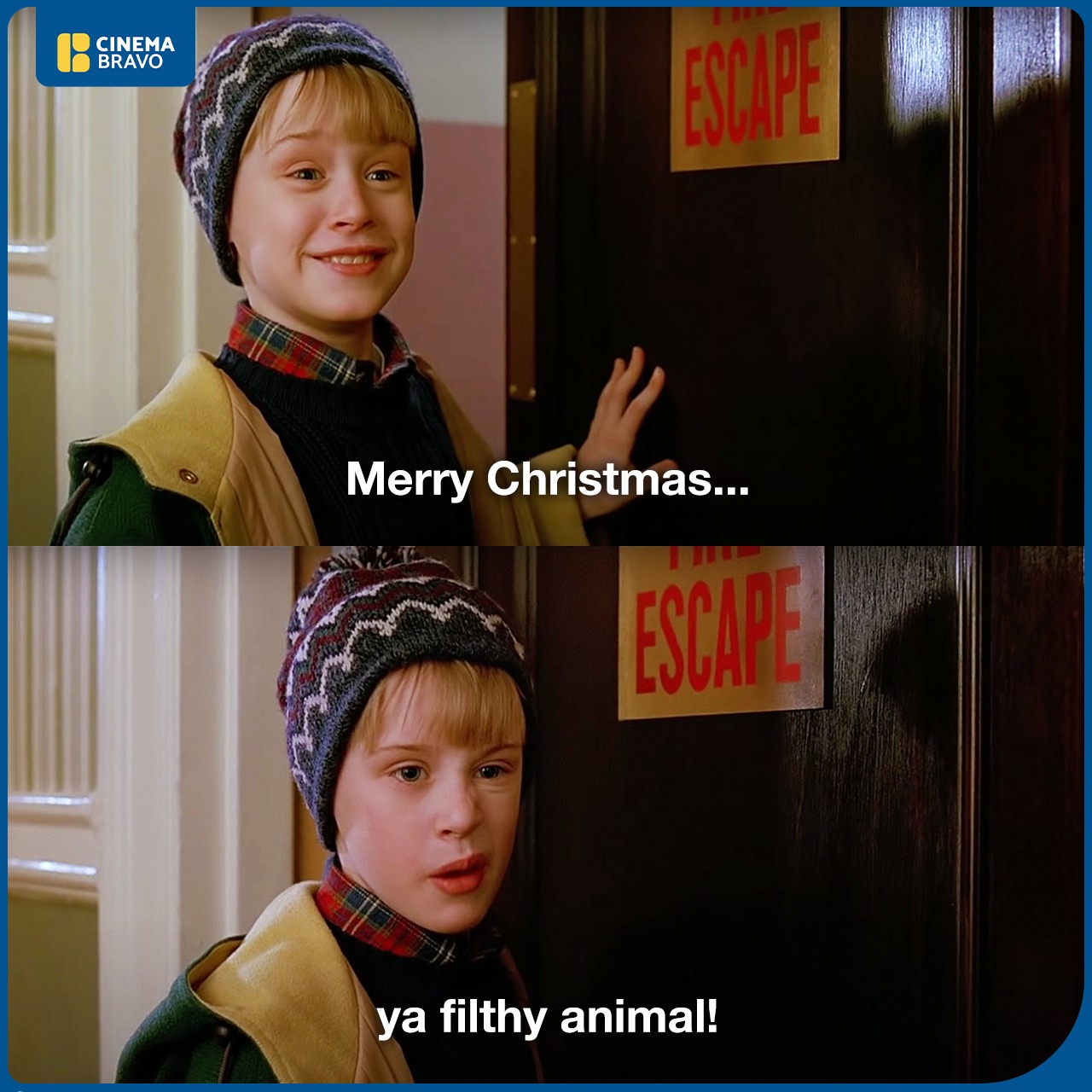 merry christmas ya filthy animal gif