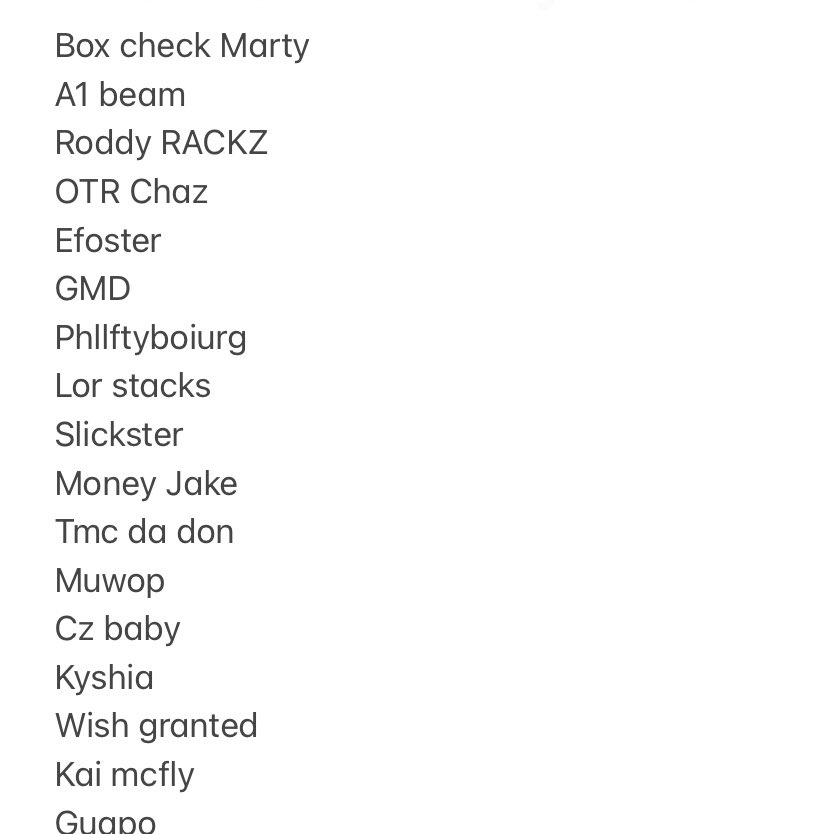 A sneak peek who i got lined up for “this one for the city vol. 3” it’s more but this all ima show 🤣🔥🔥🔥🔥🔥🔥🔥🔥🔥🔥🔥