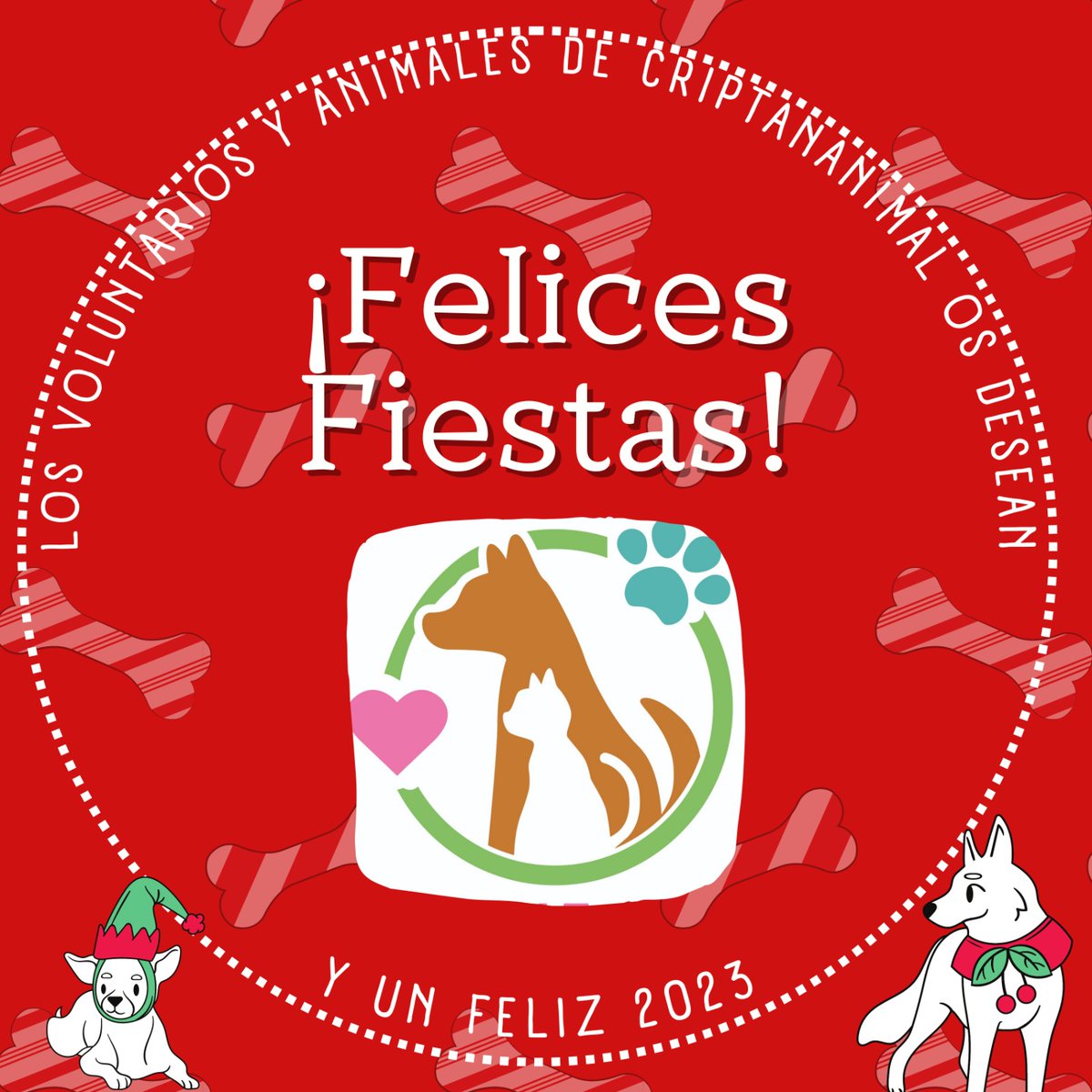 criptanaAni's tweet photo. Todo el voluntariado y animales de @criptananimal os deseamos unas Felices Fiestas 💝 y una entrada de año 2023 magnífica
Gracias a todas las personas que nos apoyan ,y nos dan esperanza para seguir diariamente
Un enorme abrazo
#doglovers #felicesfiestas #criptanAnimal #animals https://t.co/cwRUKHs84k
