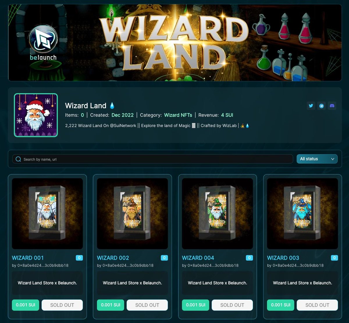 A milestone this week for the Wizard Land!! Expanding the Magic Land! 🧙‍♂️🪄

1⃣Wizard Land ranks 3rd on Crew3
2⃣900++ Server Booster on Discord
3⃣Christmas collection at Belaunch sold out in less than 5 hours!

#WizardLandSUI #BeLaunch #crew3xyz #Sui #SuiGlobal