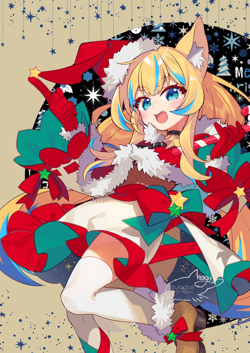 「 #MerryChristmas #クリスマス 」|NEGI&ジギィ▼冬コミ新刊🍈🐫のイラスト