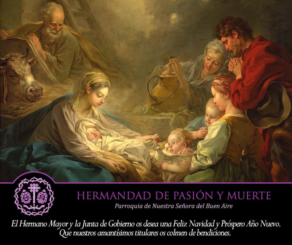 hpasionymuerte's tweet photo. COMUNICADO | FELICITACIÓN DE NAVIDAD.

El Hermano Mayor y la Junta de Gobierno de la Hermandad les desean una Feliz Navidad y Próspero Año Nuevo.

ℹ️ https://t.co/V3DxbZIyjQ

#HermandadPasiónyMuerte https://t.co/APcXjFIJOK