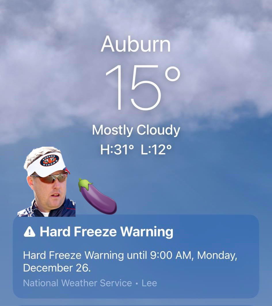 It’s cold on the Plains.