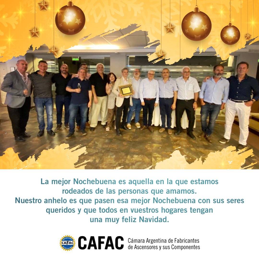 CAFACascensores's tweet photo. Que el 2023 sea un año sosegado y a la vez lleno de proyectos y de fuerza para llevarlos a cabo, siendo optimistas para superar desafíos y obstáculos.
¡Nuestros mejores deseos en estas fiestas!
#felicesfiestas2022 #cafac #pymes #ascensores #camaradefabricantes #Argentina https://t.co/nbYVwqVlrb
