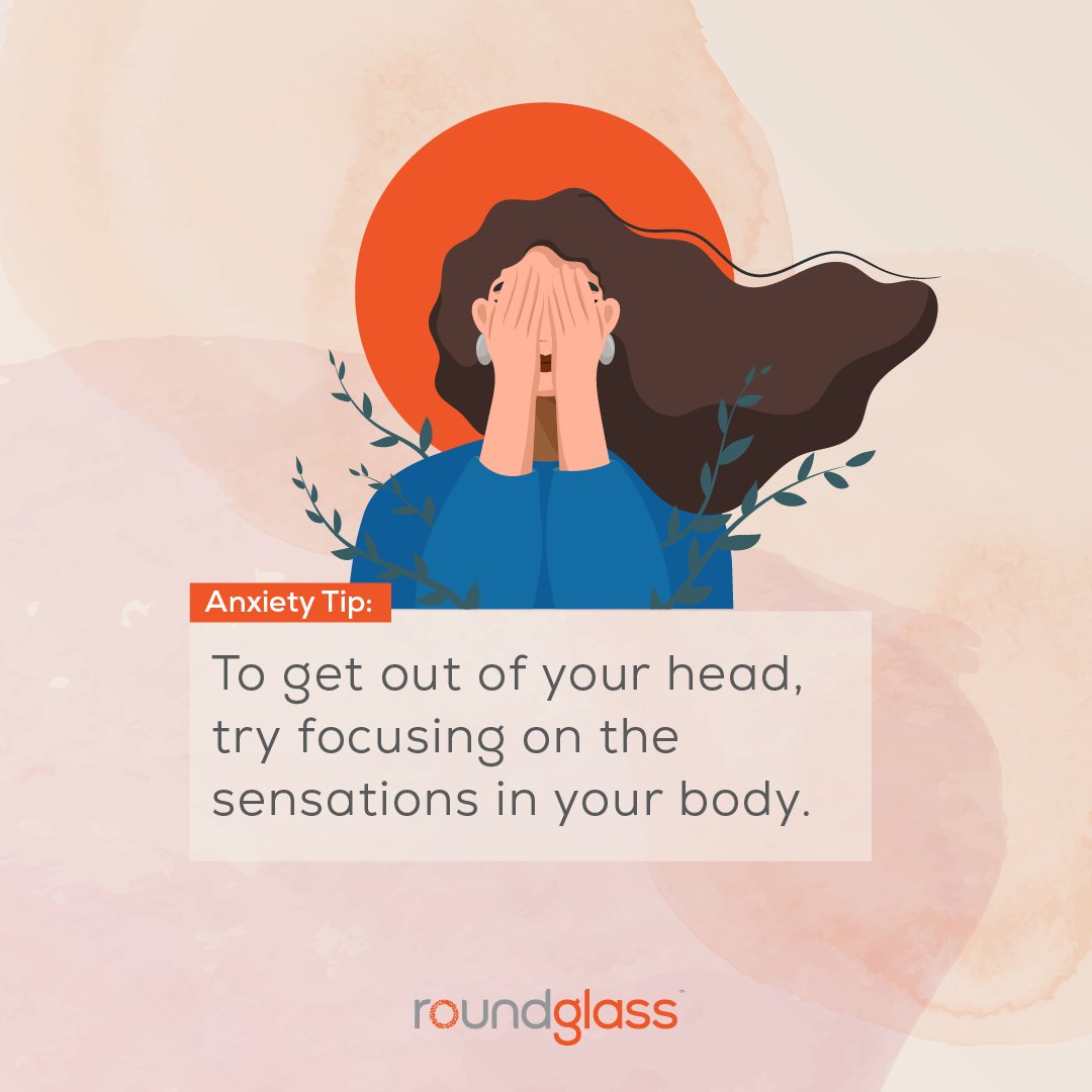 Roundglass_'s tweet photo. The best part about this tip is you can try it anywhere and anytime. For a more in-depth version of the practice, try the body scan meditation - https://t.co/3r79TcHVvD 
#21daystocalmanxiety 
.
.
@dave_vago 
#anxietyrelief #Mentalhealth #mentalhealthawareness #meditation https://t.co/B2cNbLh1V6