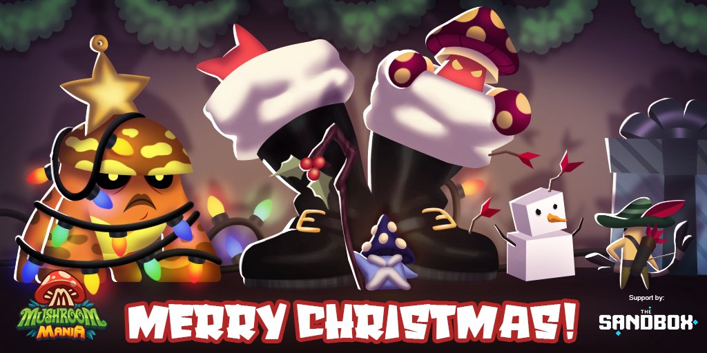 It's not what's under the Christmas tree that matters 🎄 it's who's gathered around it. ❤️ Merry ChristMUSH to everyone in <a href="/TheSandboxGame/">The Sandbox</a> community! 🍄

#MushroomManiaTSB #SandboxGame #TSB #GameMaker #VoxEdit #NFT