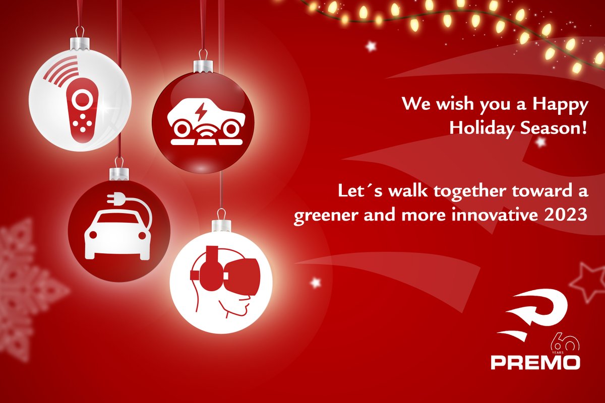 PREMO souhaite à tous ses #partenaires, #clients et fournisseurs de bonnes fêtes de fin d'année et une bonne santé pour 2023! 🎅🎄🎁 #noel  #nouvelan #joyeusesfetes