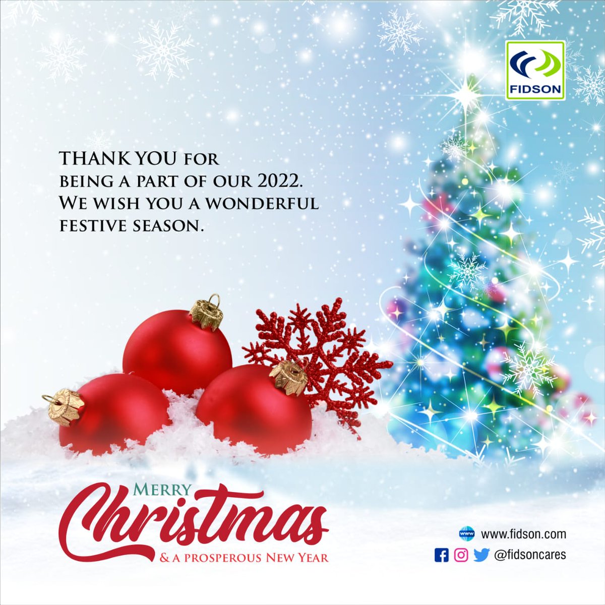 Season's greetings from all of us at Fidson Healthcare Plc.

#christmas #holidays #joy #happiness